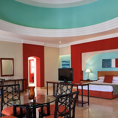 Executive suite at Fanadir El Gouna, showcasing luxurious accommodations with modern amenities.