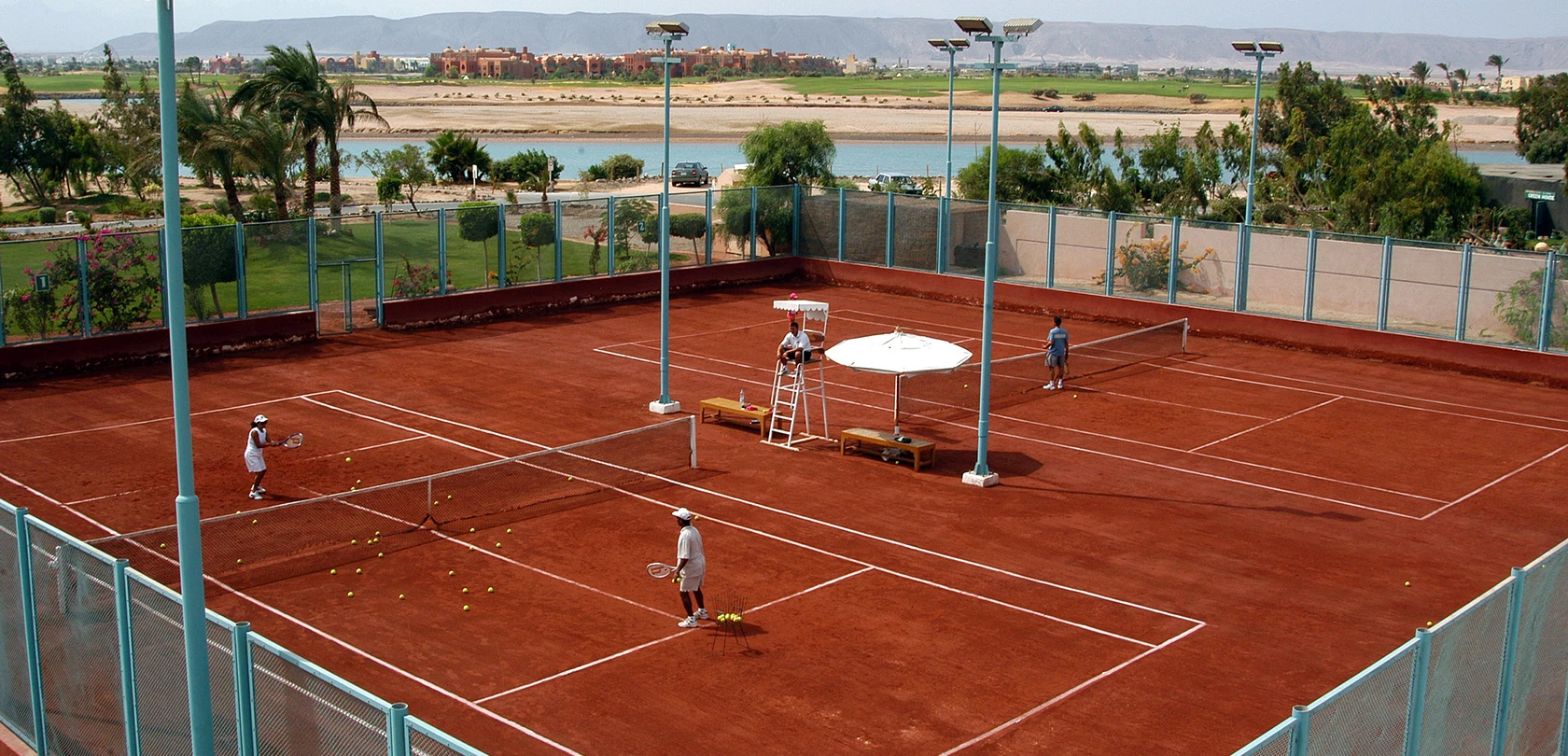 Mövenpick Hotel El Gouna tennis courts.