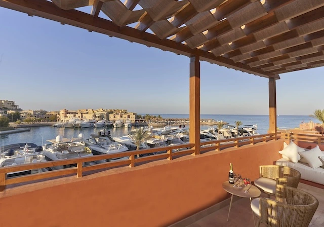 The Three Corners Ocean View El Gouna Red Sea Junior Suite Marina View Terrace gallery 5